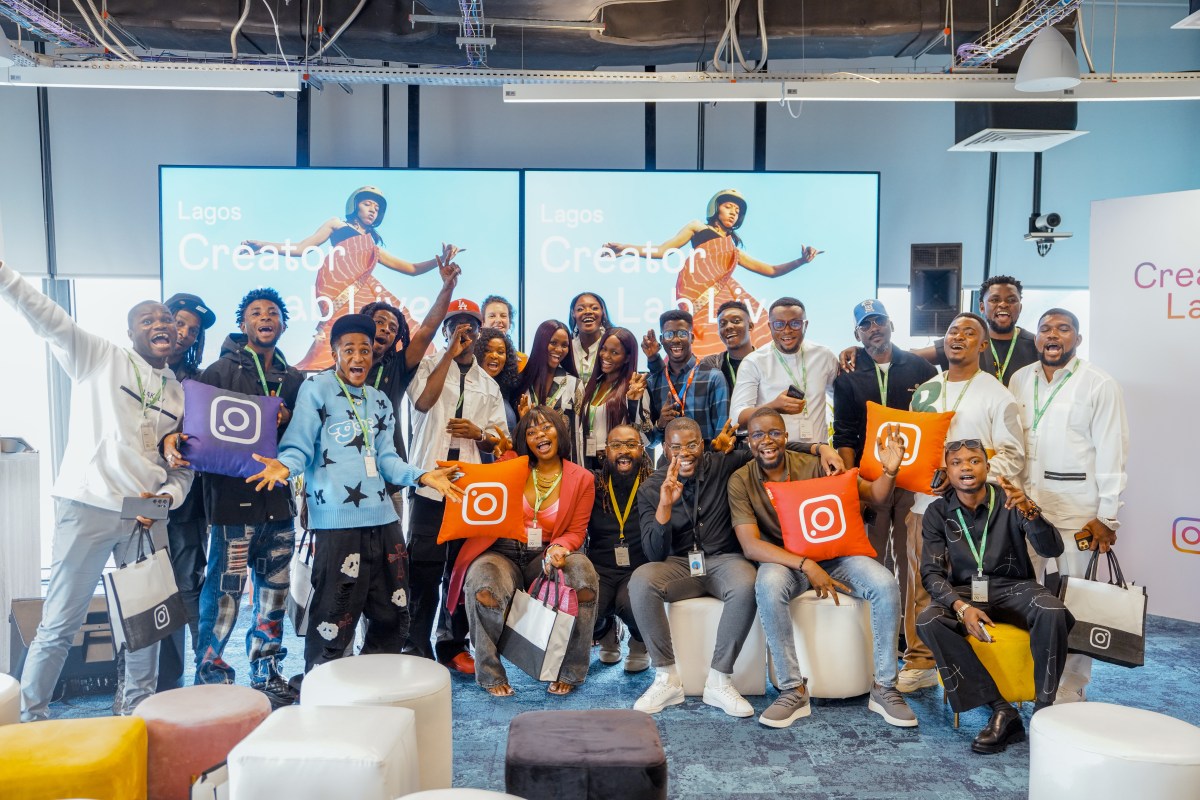 Participantes en Creator Lab Live de Meta en Lagos.